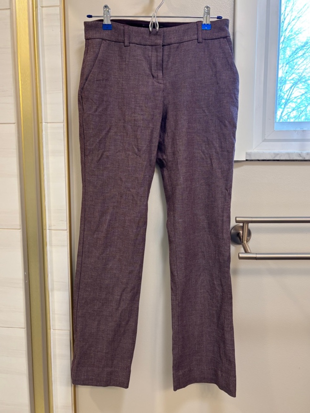 Express Tailored Pants in Deep Plum